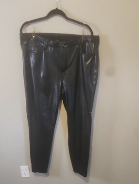 torrid Black Faux Leather High-Waist Pants